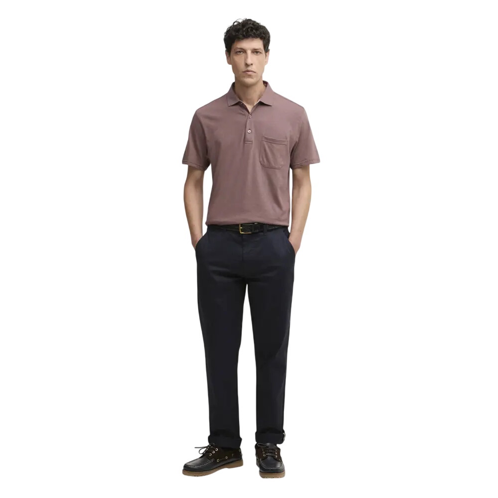 Barbour Steventon Linen Blend Tailored Polo Shirt